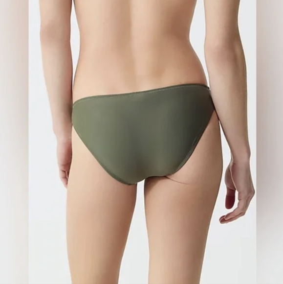 NWT J. Crew Heritage 1989 High-Leg Bikini‎ Bottom In Cool Cypress Size Small - Picture 5 of 7